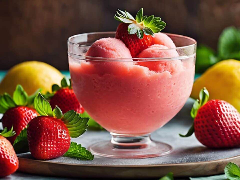 Sorbet fraise-melon : recette rafraîchissante pour l'été