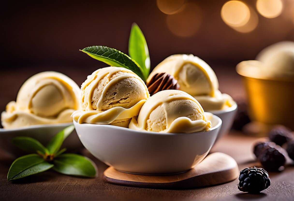 Le raffinement de la vanille de madagascar dans les glaces artisanales