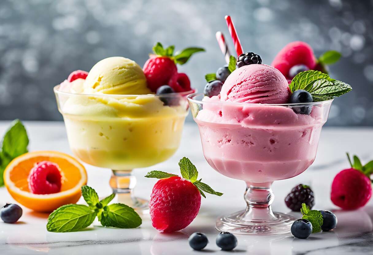 Déchiffrer les desserts glacés : sorbet ou glace, quelles distinctions fondamentales ?