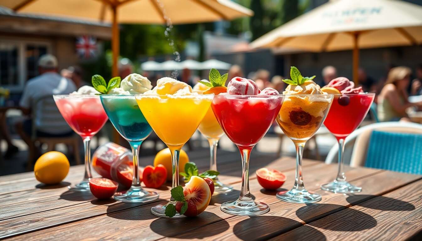 Glaces alcoolisées pour adultes : créations audacieuses à déguster