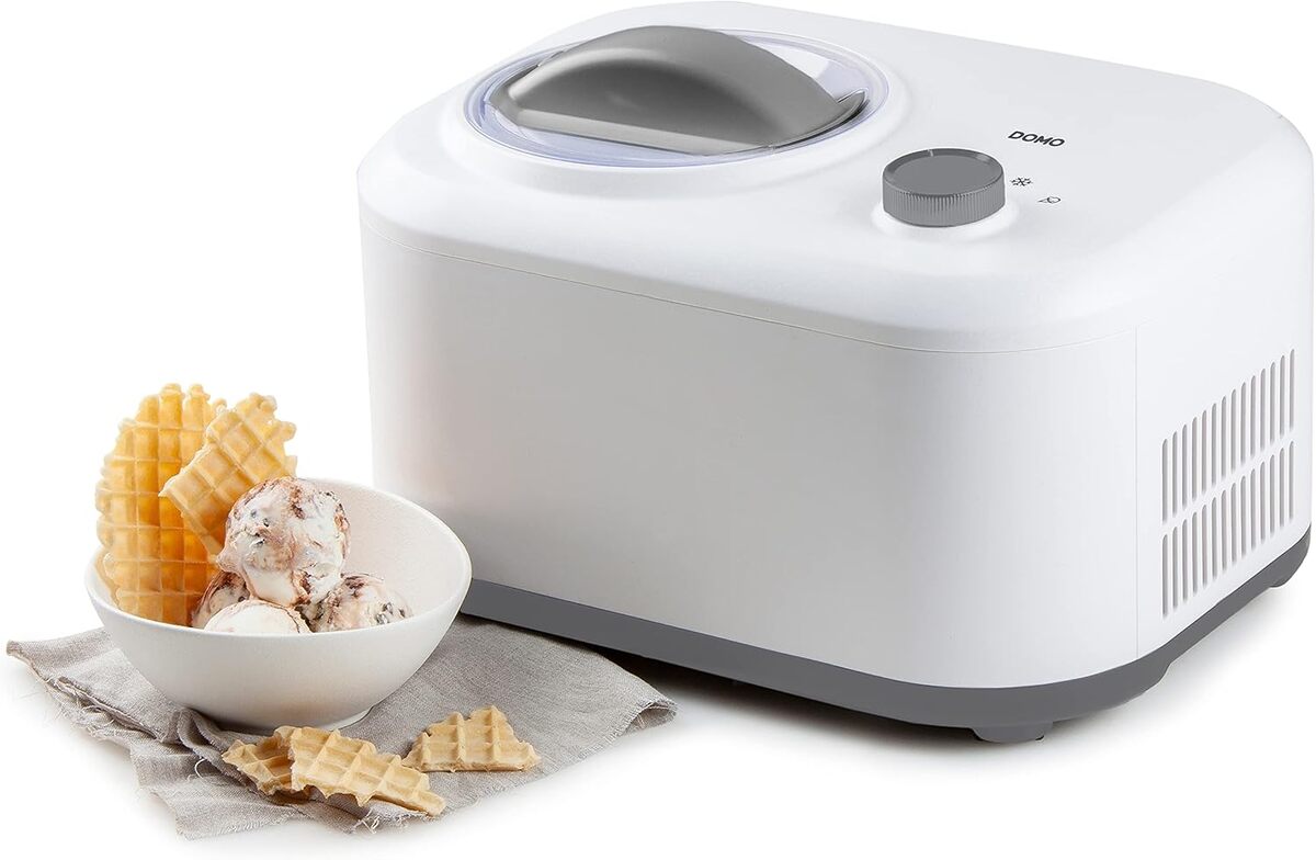 Sorbetière DOMO DO9243I Avec Compresseur - 1L, 3 Fonctions, Blanc