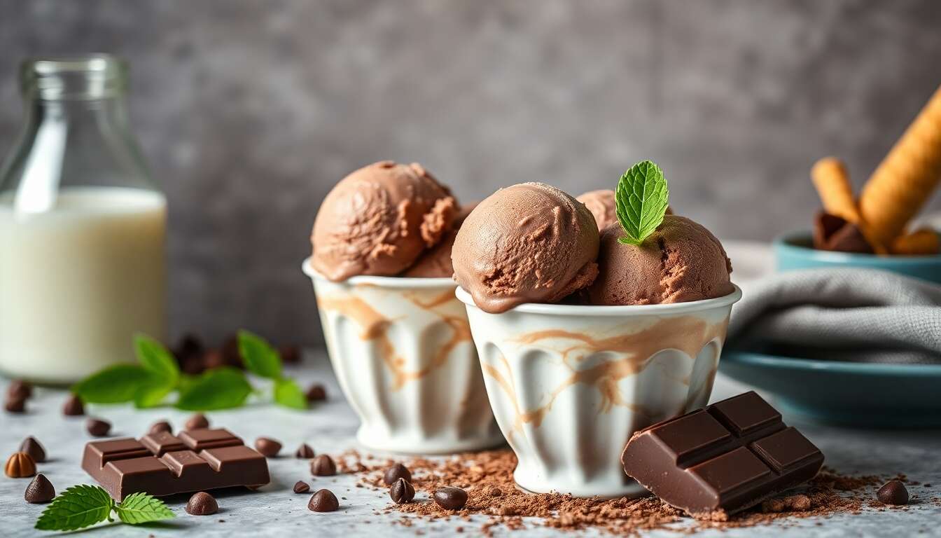 Secrets d'une glace au chocolat à l'italienne
