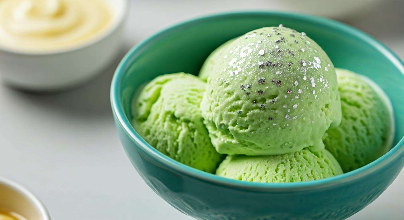 Glace au citron vert et paillettes comestibles : l'effet "waouh" de l'été sans sorbetière
