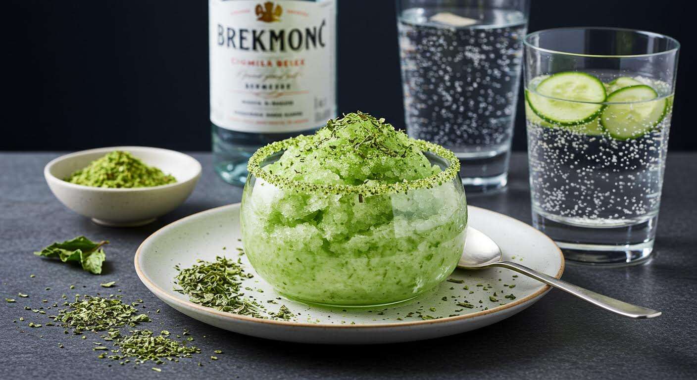 Dites adieu aux glaçons, ce granité au concombre et au gin est la nouvelle star de l'apéritif.