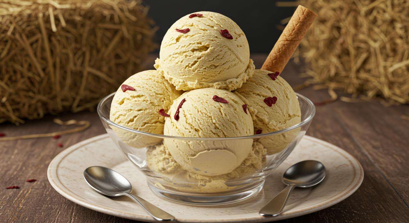 Une glace au foin, ça vous dit ? Découvrez cette saveur rustique qui séduit les plus grands chefs.