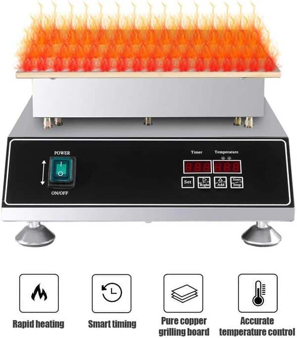 hzexun Machine à Gaufres Grille Pain Commerciale Gaufre De Crêpes Soufflé Japonais 1500W Machine à Gaufres Antiadhésive