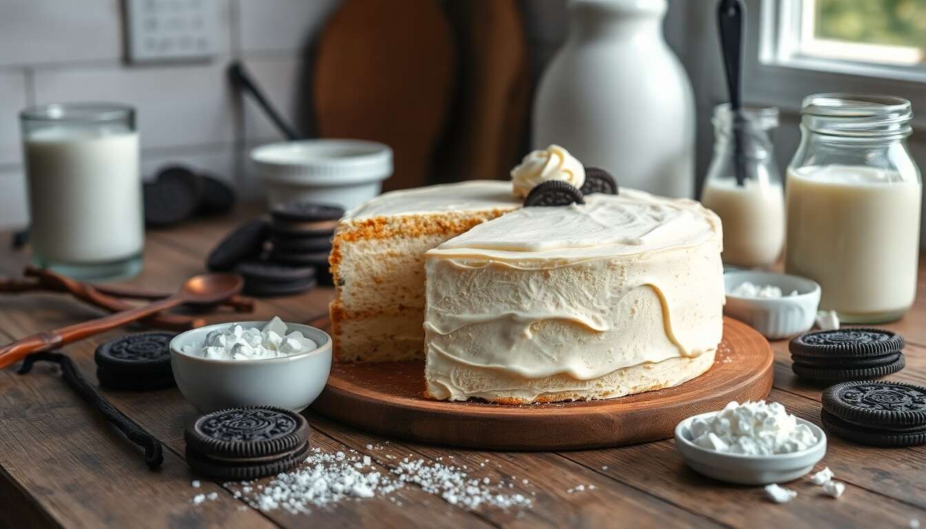 Recette d'ice-cream cake à la vanille