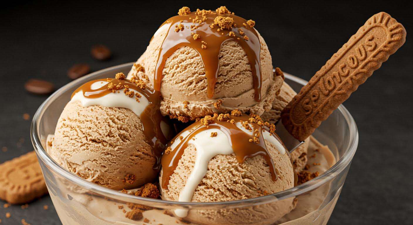Glace spéculoos-café : la texture parfaite sans sorbetière, une gourmandise qui séduira les amateurs de café
