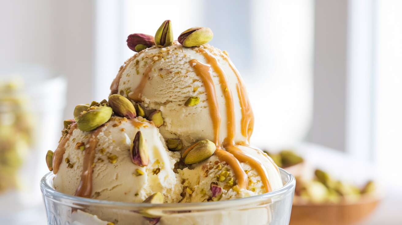 Glace pistache pure sans sucre : l&rsquo;intensité gourmande et saine sans sorbetière, pour un plaisir zéro culpabilité