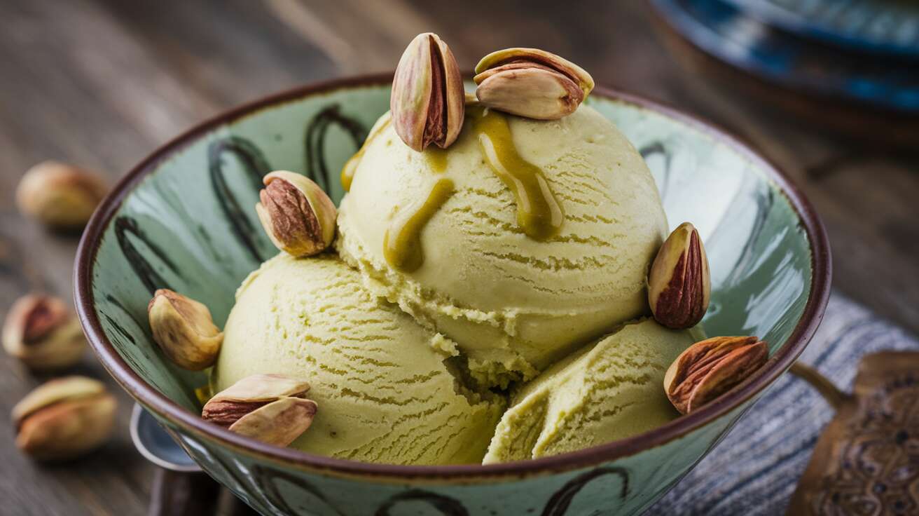 Glace à la pistache sans sorbetière : Un parfum classique revisité, facile à faire à la maison