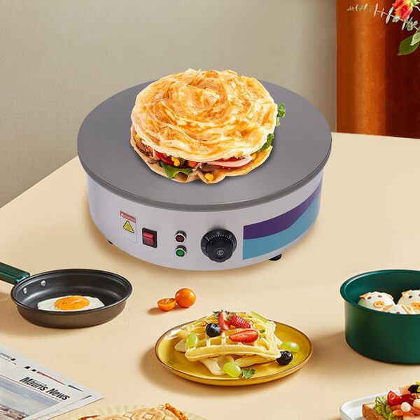 TaNeHaKi Crêpière Électrique,2800W Machine À Crêpes Électrique Crêpière Électrique, Crêpière En Acier Inoxydable Crêpière Électrique Avec Revêtement Antiadhésif