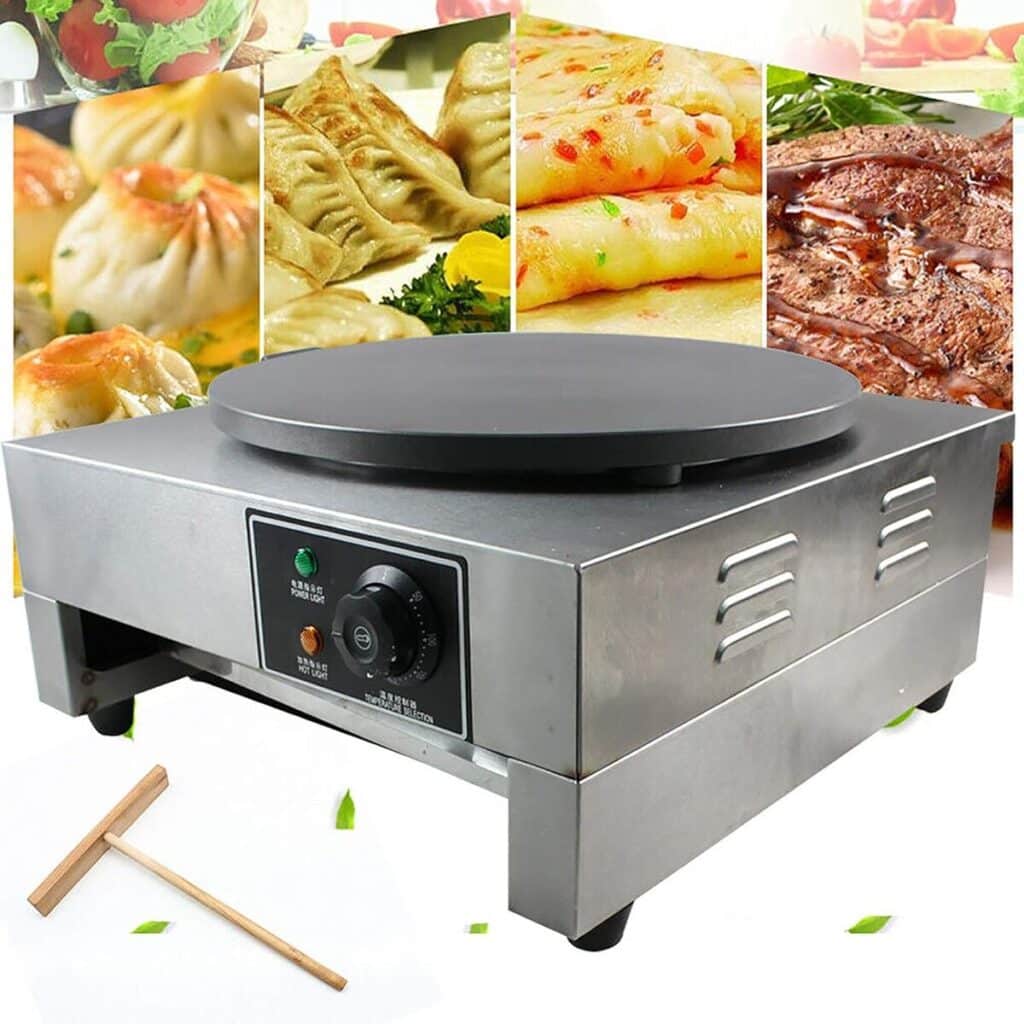 Test appareil Profi Crepe Maker : crêpière électrique en inox 16