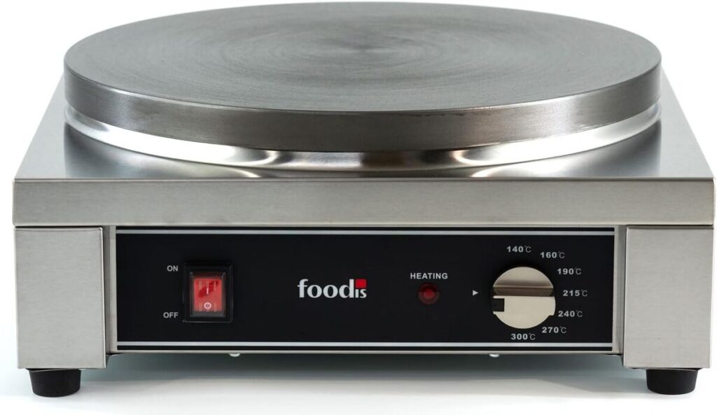 Test crêpière professionnelle foodis : puissance 2700W
