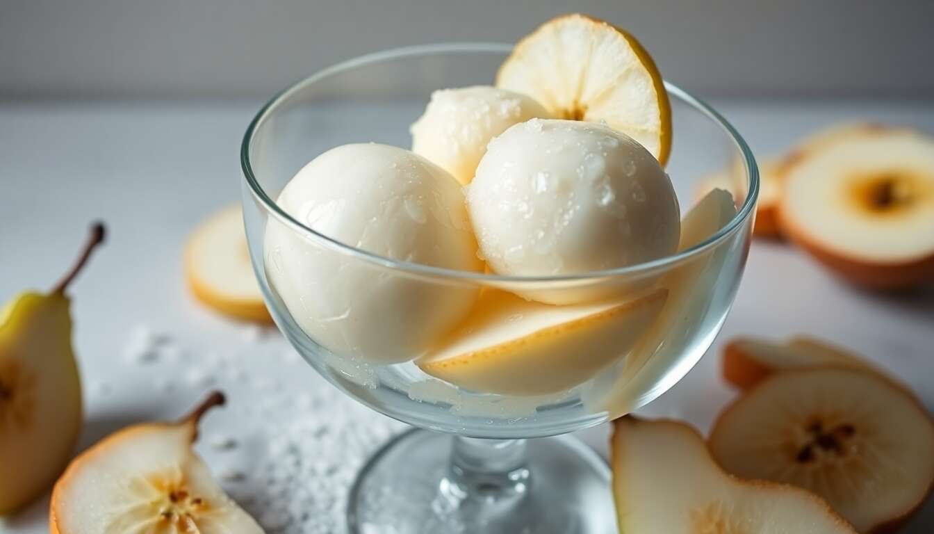 Sorbet à la poire : un délice rafraîchissant et facile à préparer