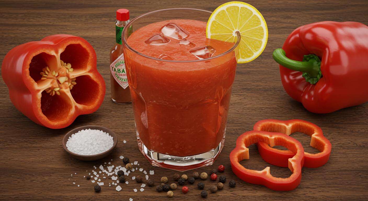 Oubliez la soupe, ce "jus" de tomate et poivron se boit glacé et c'est un délice