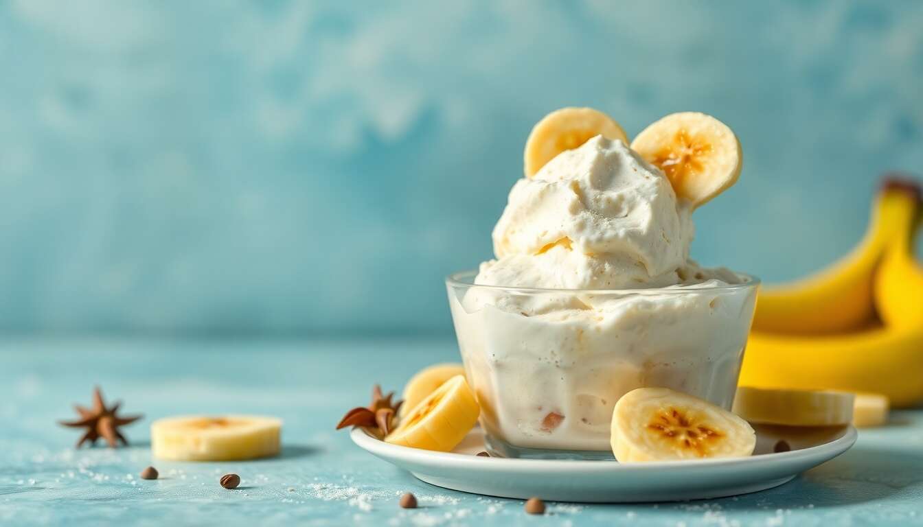 Banane glacée sans sucre ni crème, sans sorbetière