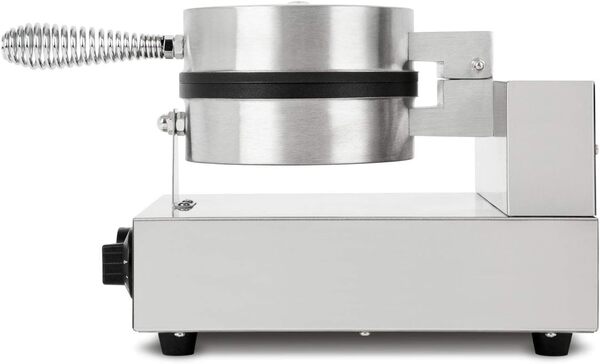 vertes Gaufrier Professionnel Électrique 1000W En Acier Inox (Fonction Minuterie Jusqu'à 5 min, Température 50-300 °C, 4 Pieds en Caoutchouc Antidérapants, Revêtement Antiadhésif)