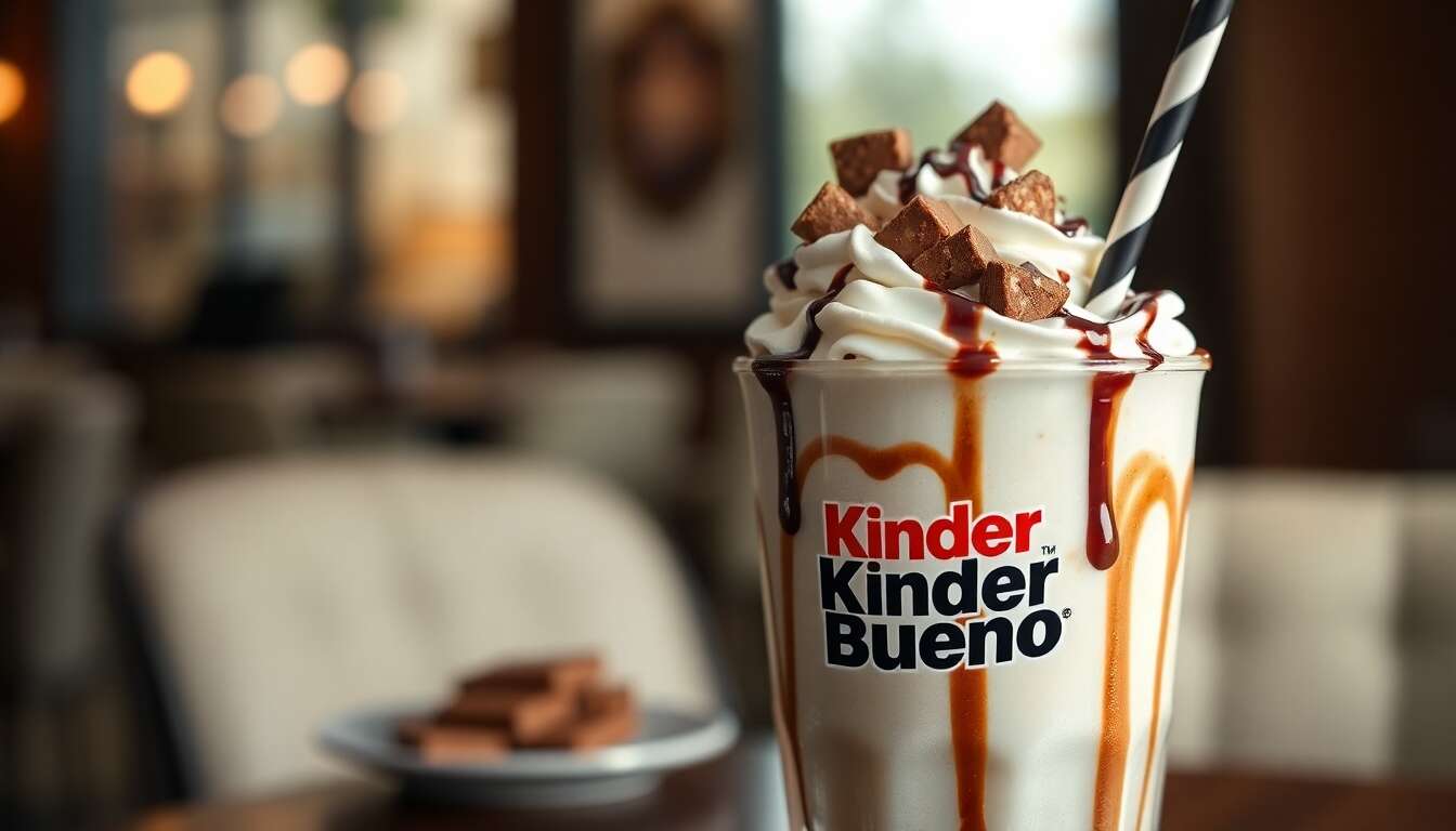 Recette : milkshake gourmand fa&ccedil;on kinder bueno