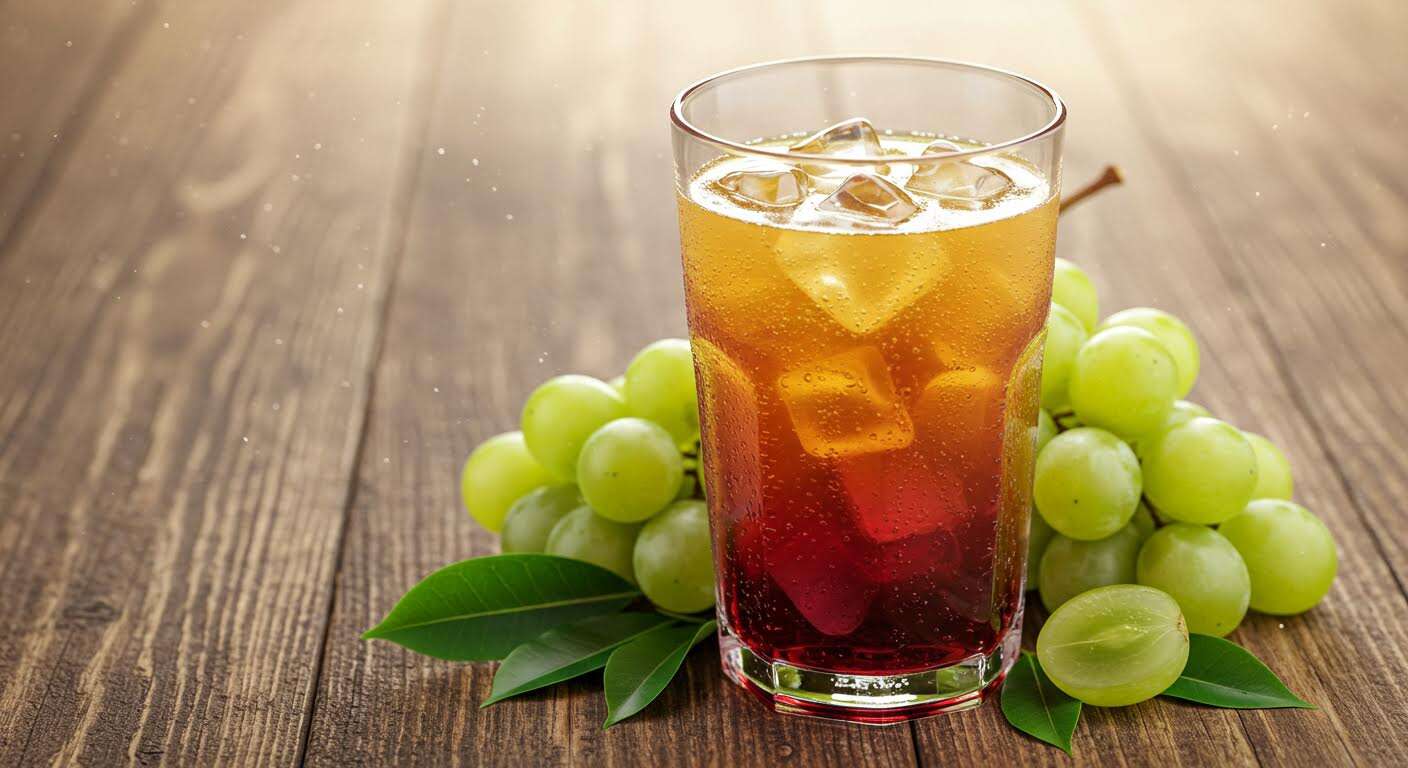 Jus de raisin-thé vert : une boisson fraîcheur qui booste le métabolisme