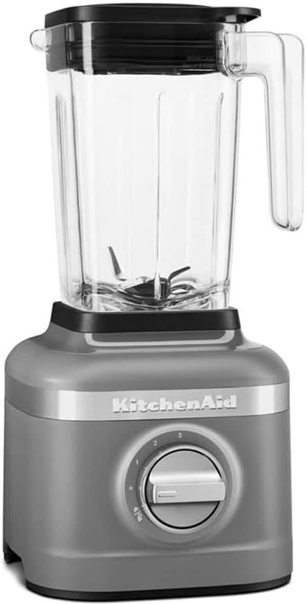 KitchenAid Blender - K150 - Bol en plastique sans BPA de 1,4 L - 3 vitesses et programme Impulsion - Gris mat