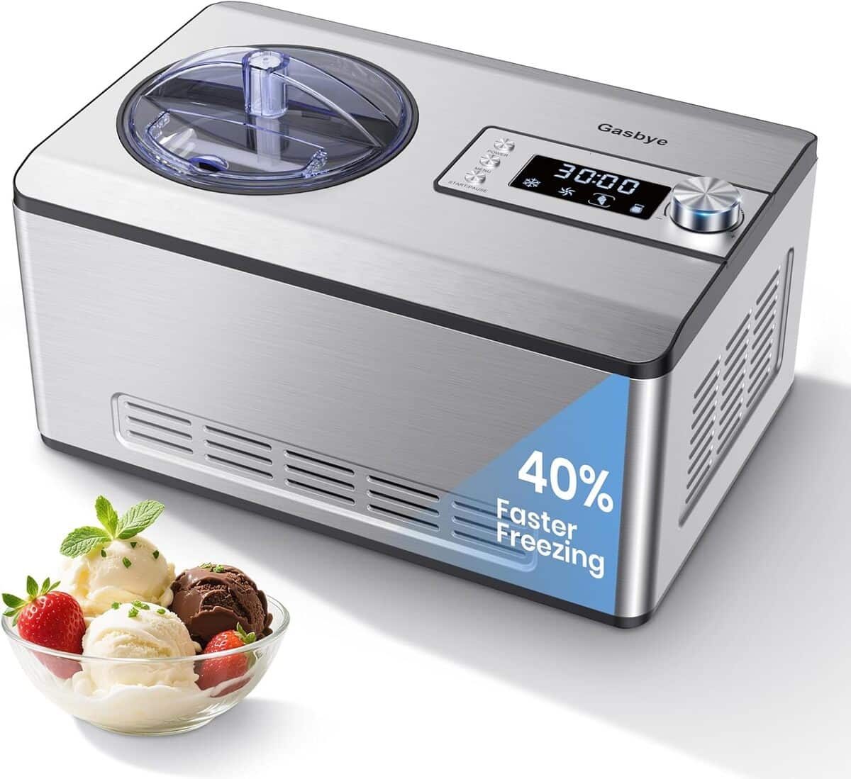 Test : gasbye 2, 1 l, crème glacée express