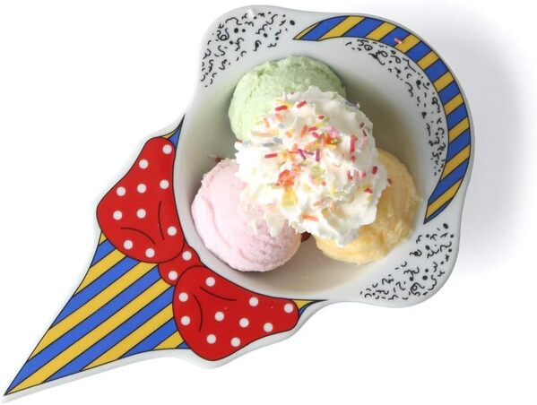 Holst Porzellan Lot de 6 bols à glace et à dessert en porcelaine 24 x 15 x 3,5 cm