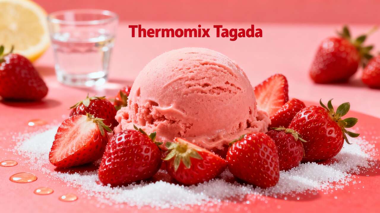 Recette de sorbet Thermomix aux Fraises Tagada