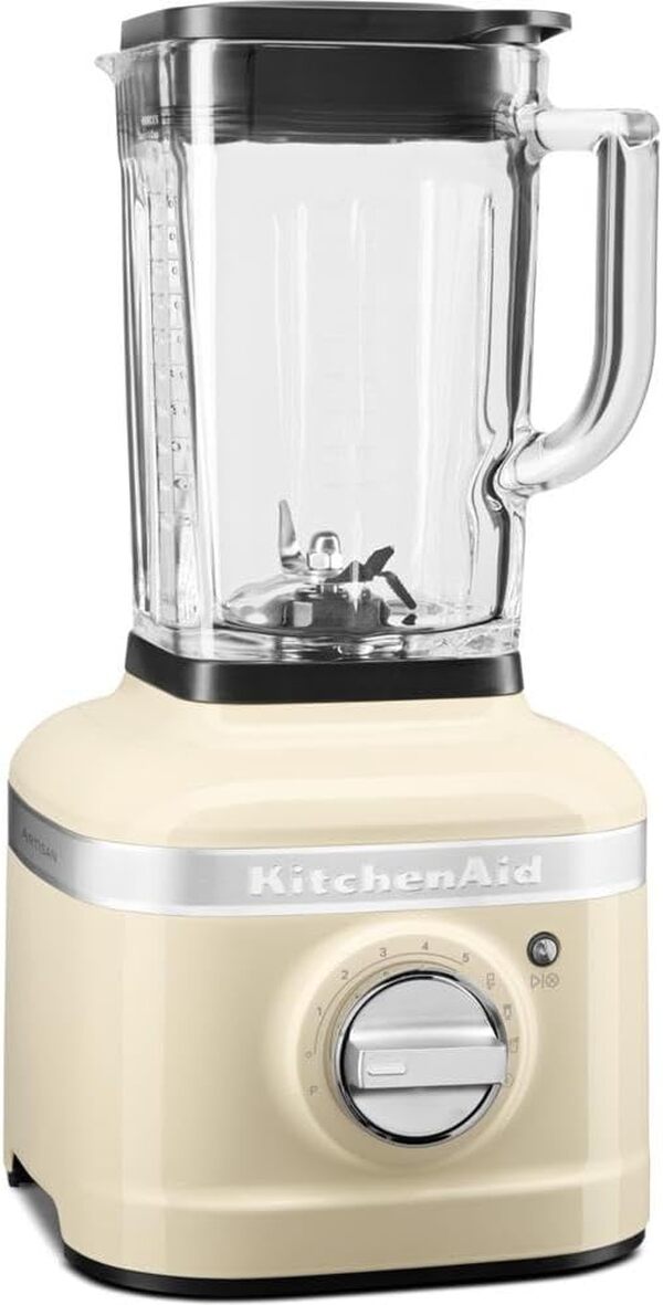 KitchenAid Blender K400 - Bol en verre de 1,4 L - Mixeur électrique pour smoothie - Smoothie maker - Puissance 1200 W - 3 programmes préréglés et 5 vitesses - Crème