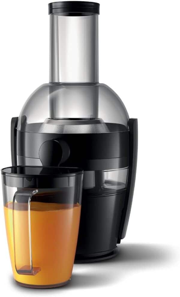 Philips Série 3000 Centrifugeuse - Puissance 800W, Technologie QuickClean, Cheminée XL 75mm, Capacité 2L, Facile à Assembler et à Rincer, Jus Lisse Sans Pulpe (HR1856/70)
