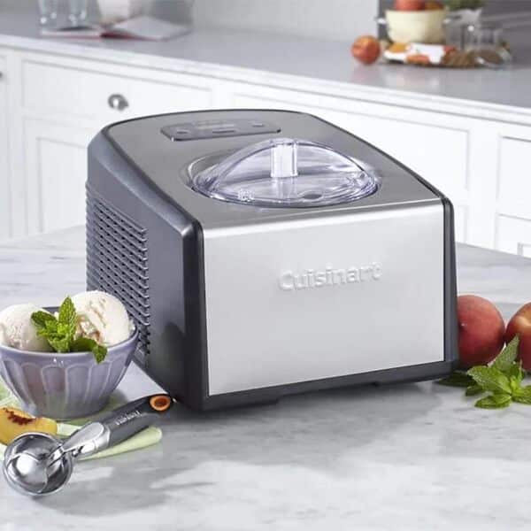 Ice Cream Maker by Cuisinart, Ice Cream and Frozen Yogurt Machine, 2-Qt. Double-Insulated Freezer Bowl, Silver,