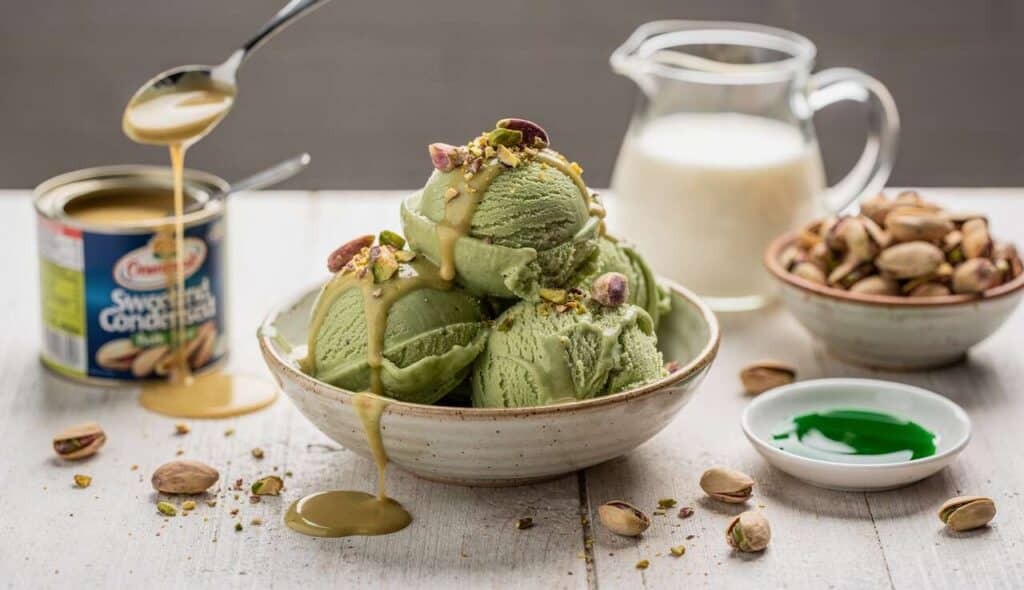 Glace à la pistache sans sorbetière : recette facile