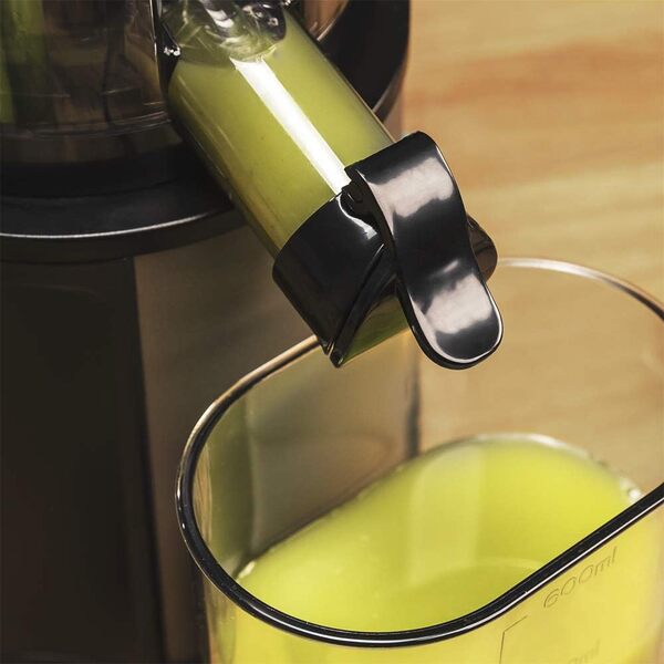 Cecotec Extracteur de Jus pour Fruits et Légumes à Pression à Froid Juice&Live 2500 EasyClean Brush. 200W, Sans BPA, 3 Positions, Slow Juicer, Filtre EasyClean, Anti-goutte, Carafe à Pulpe et Jus