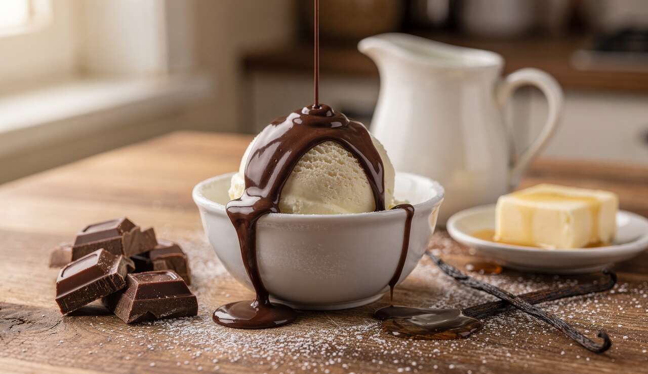 Sauce au chocolat au lait pour glaces : recette gourmande