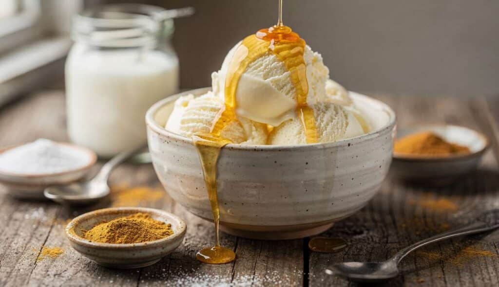 Recette de glace au yaourt de brebis et miel