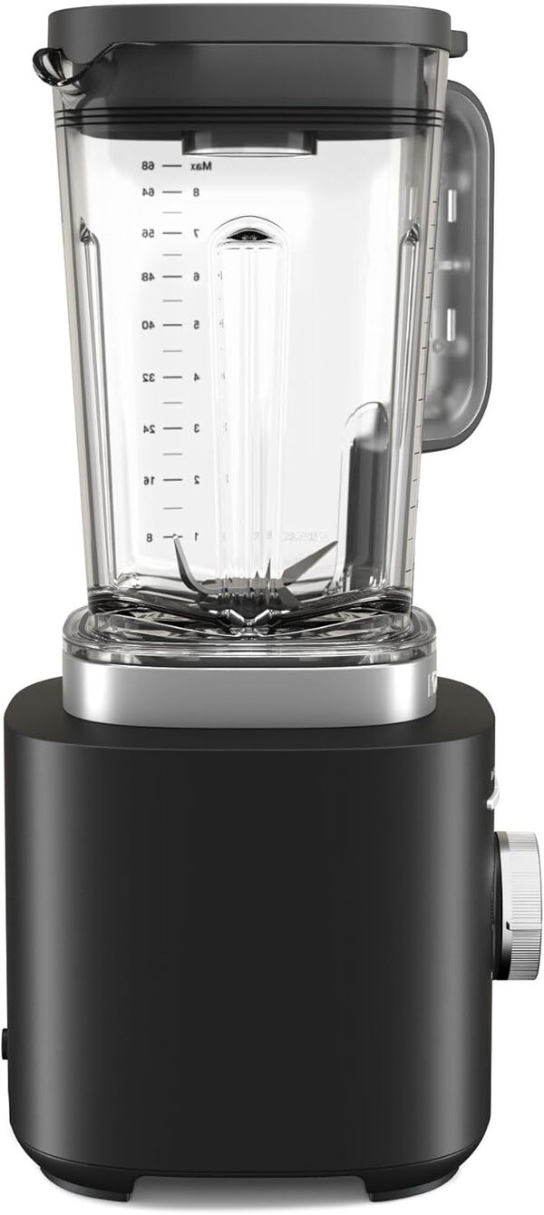 KitchenAid 5KSB2073EBM Pure Power Blender, Mixeur Puissant avec Bol 2L sans BPA, 10 Vitesses et Programmes Automatiques, Noire Réglisse