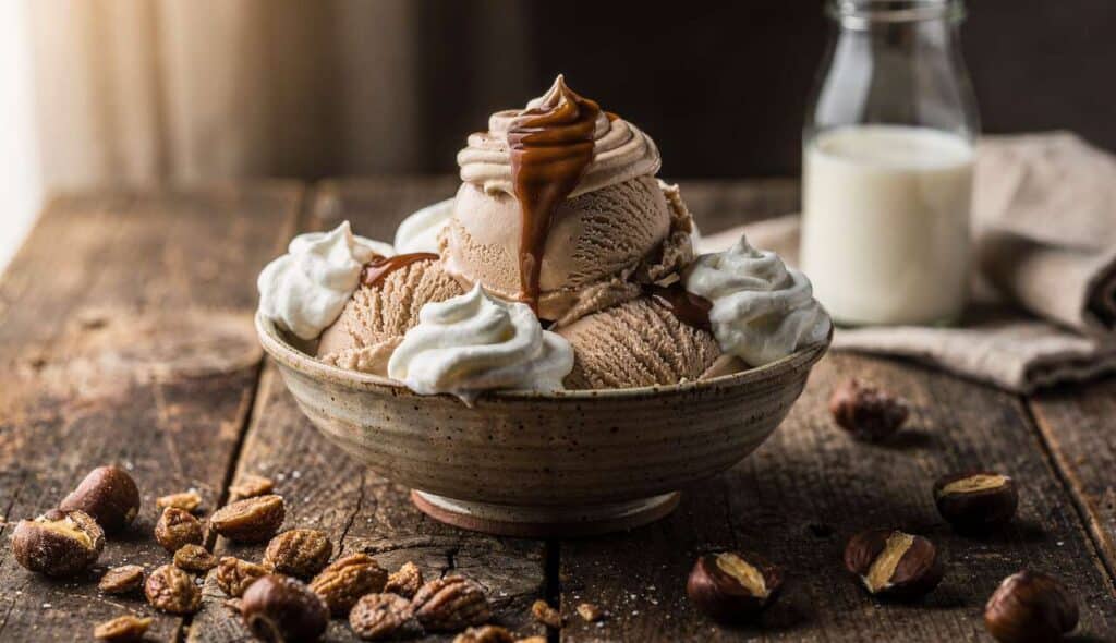 Glace à la crème de marrons : recette gourmande