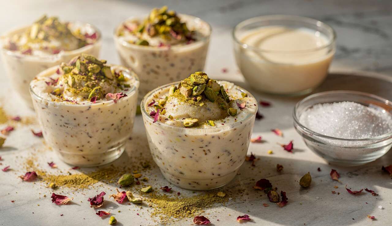 Kulfi à la cardamome et à la rose : recette glacée indienne