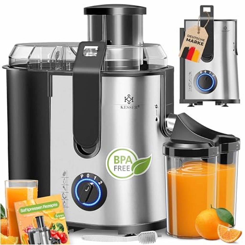Test : centrifugeuse Kesser 1100W, extracteur de jus