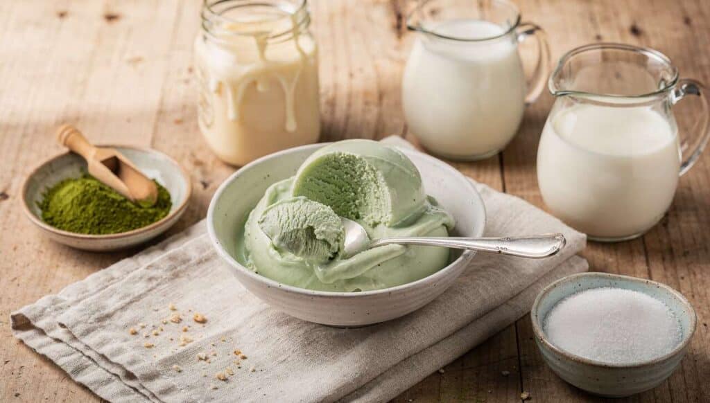 Recette de glace au matcha maison
