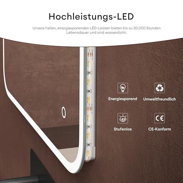 Découvrez notre test complet du miroir lumineux Sogood 90x70cm avec LED intégrée. Un design moderne allié à une technologie avancée pour illuminer votre salle de bain.