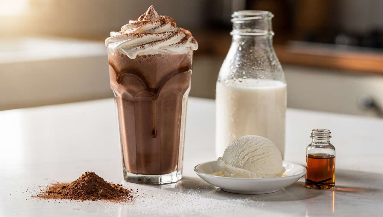 Recette : comment faire un milk-shake au chocolat ?