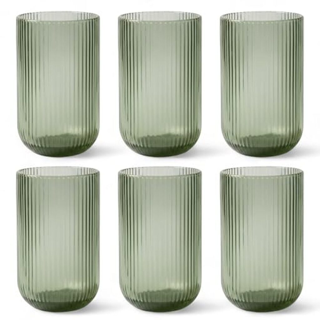 Avis sur les verres à vin cannelés GMMH : élégance striée et verre vert