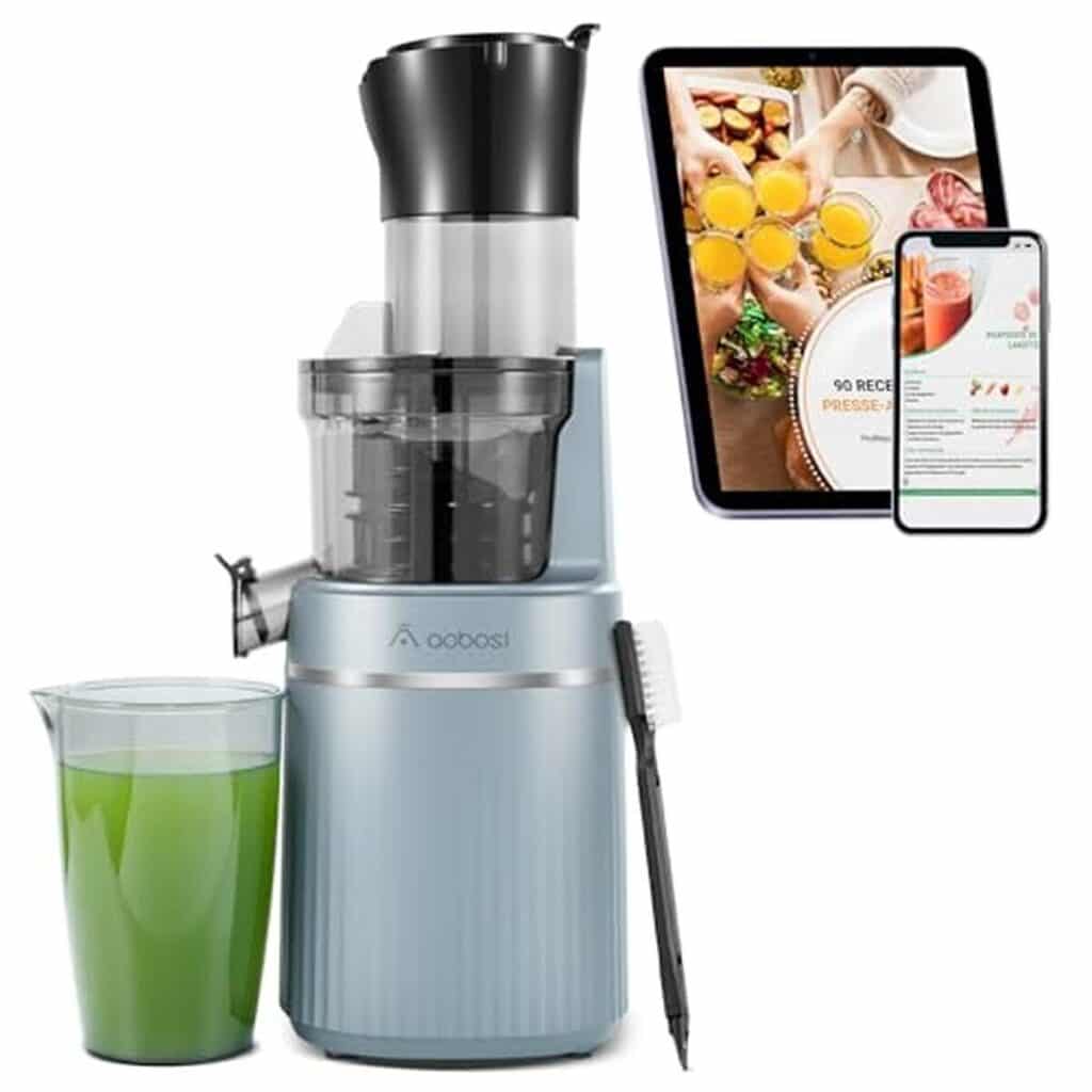 Test : extracteur de jus Aobosi 200W avec puce intelligente et 2 filtres
