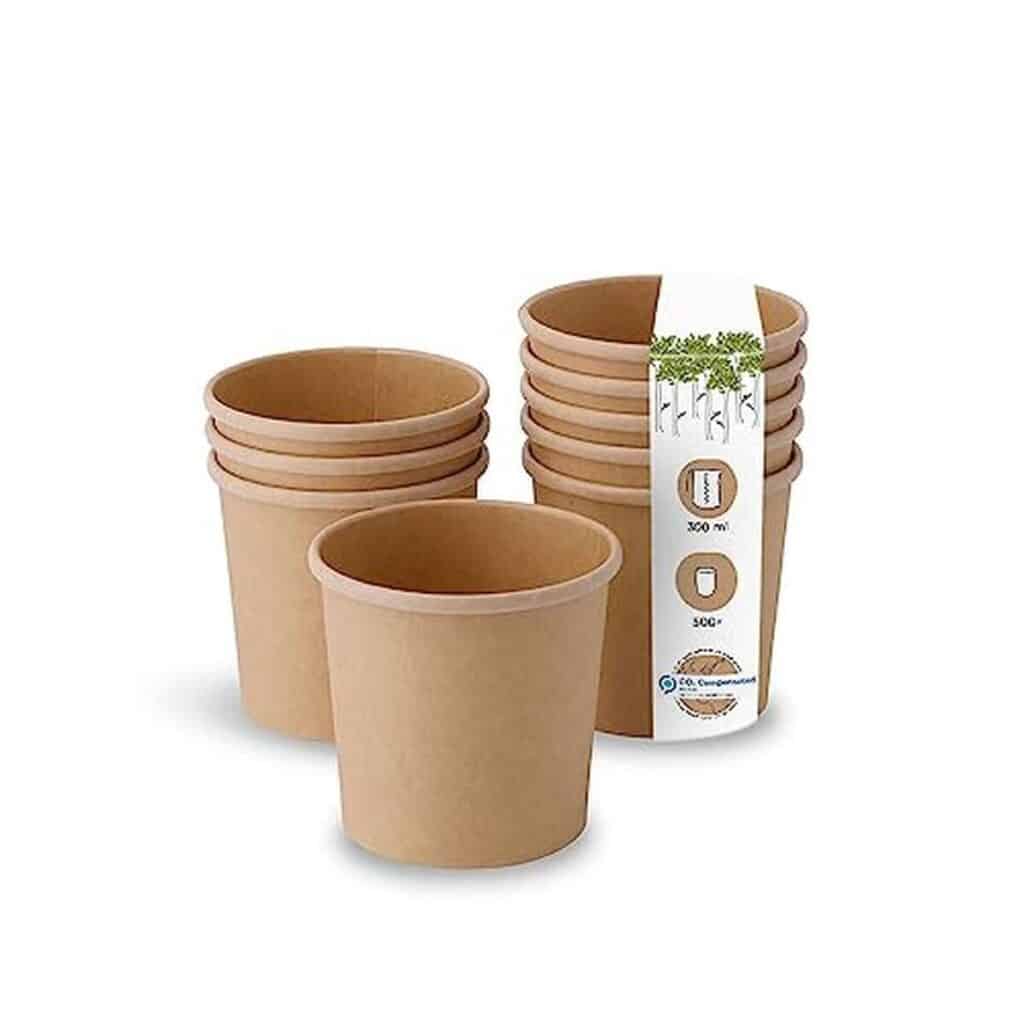 Test : gobelets compostables BIOZOYG 300ml en carton kraft