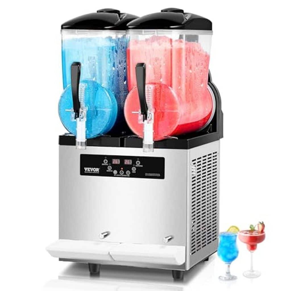 Test de la machine à granité Vevor 2x12 L pour boissons glacées