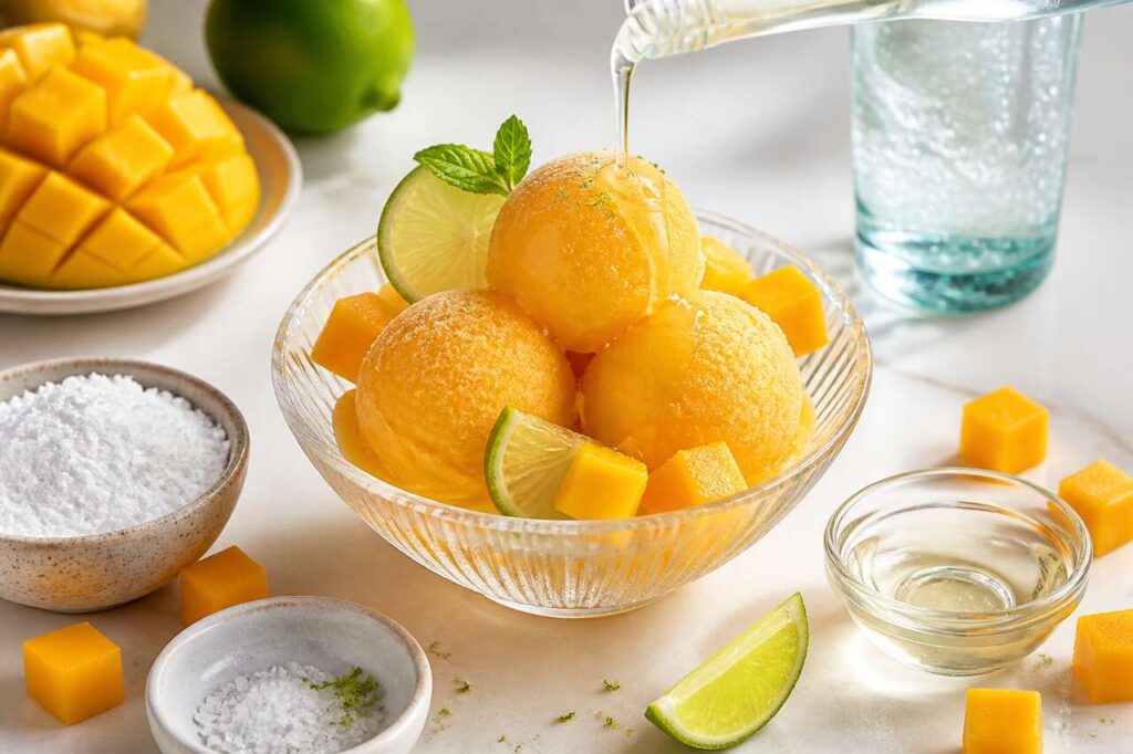 Sorbet mangue citron vert : recette rafraîchissante et facile
