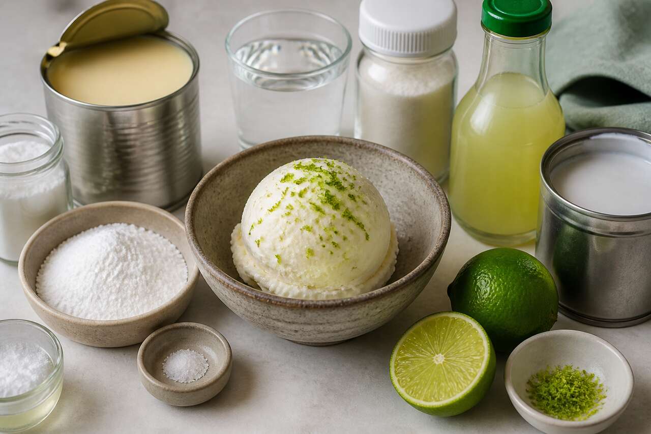 Recette de glace au citron vert maison