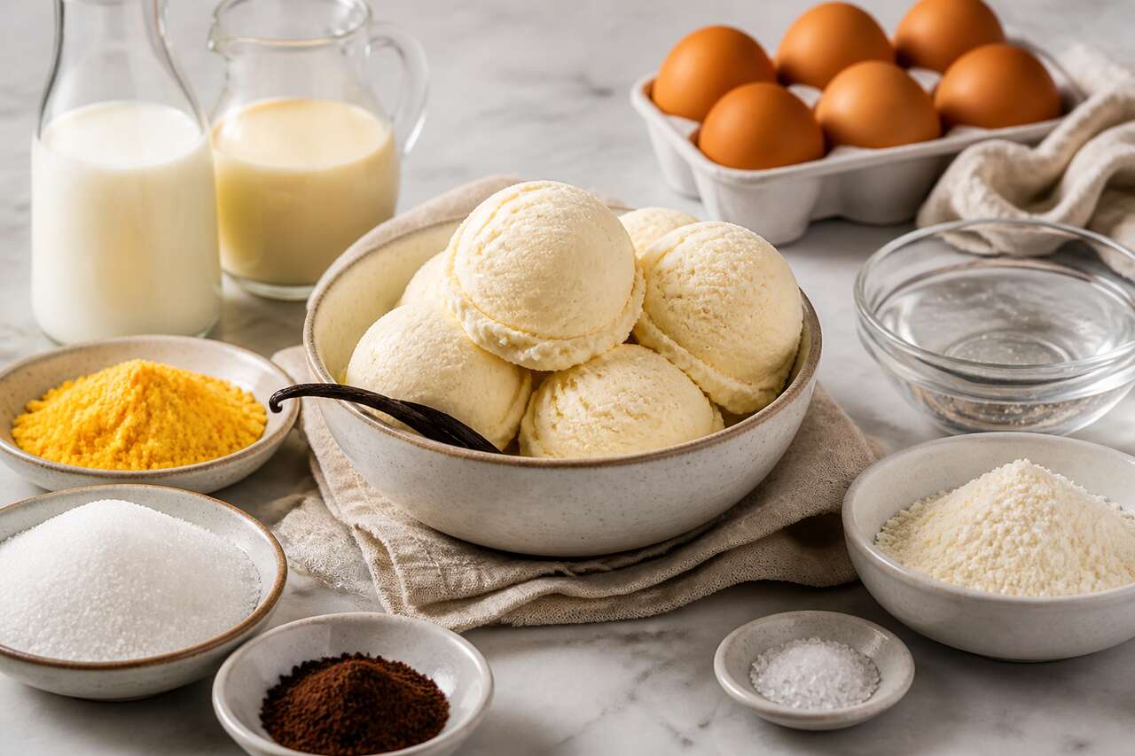 Recette de glace à la vanille maison crémeuse