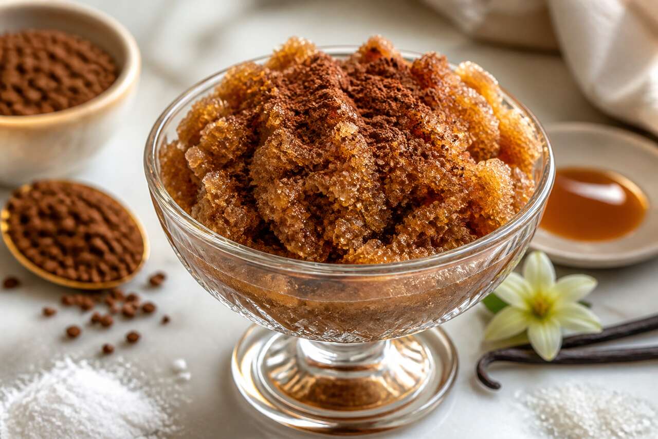Granité glacé au café : recette rafraîchissante