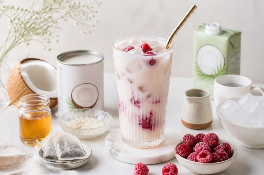 Thé blanc glacé coco framboise : une recette rafraîchissante